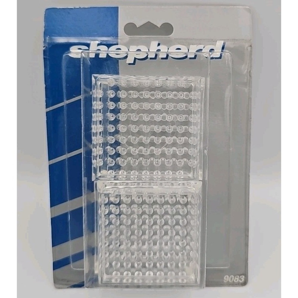 (4-Pk) Shepherd Spiked Furniture Cup Clear Plastic 1-7/8" 9083